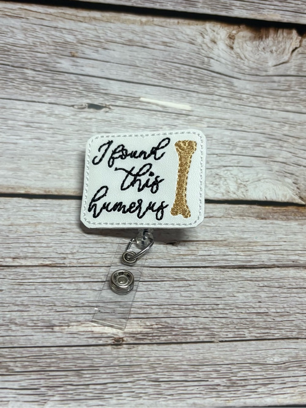 Badge Reel- Bone